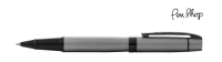 Sheaffer 300 Matte Gray / Bright Black Plated Rollerballs