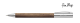 Walnut Wood / Chrome Plated